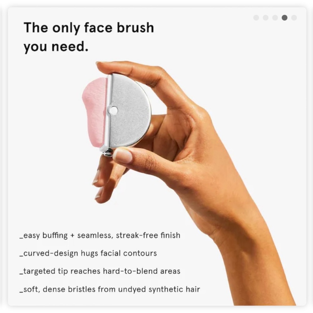 Glossier stretch blending & buffing brush